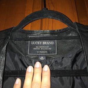 Authentic Lucky Brand leather jacket